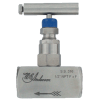 Dwyer Needle Valve 1-Valve Block Manifold, Series HNV